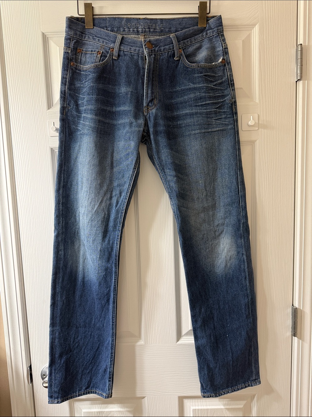 Men’s Aeropostale Men's Blue Straight-Leg Denim Jeans